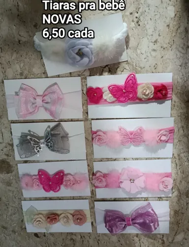 Tiaras infantil e laços NOVOS 