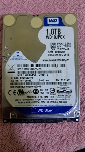 HD DE NOTEBOOK DE 1 TERABYTE