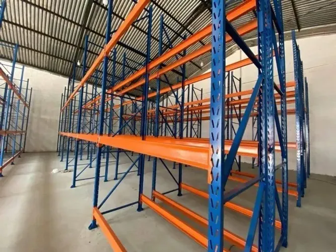 Estrutura Porta Palete Industrial de 5 Metros com 3 Níveis de Longarina, 3400