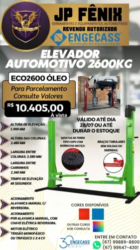 Elevador Automotivo 2600kg