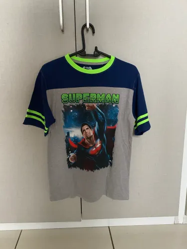 Camiseta Superman Infantil Tamanho XL 14/16 