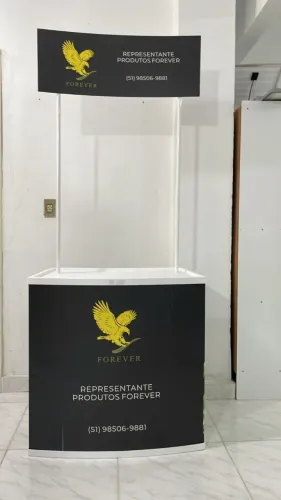 Balcão Stand Vendas Promocional Desmontável Kit Completo