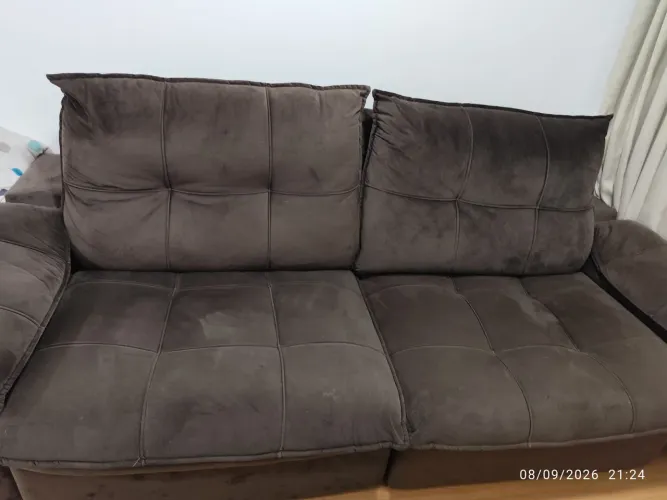 Sofá retrátil reclinável 2,45