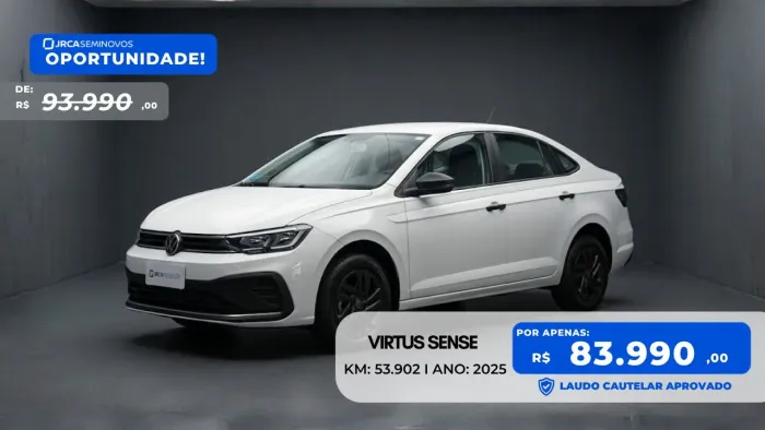 Volkswagen Virtus Sense 1.0 Flex 12V 5P Mec. 2025