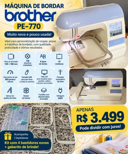 Bordadeira Brother PE-770