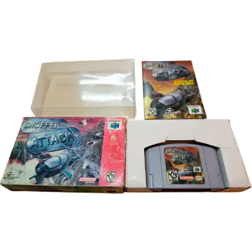 Jogo Chopper Attack - Nintendo 64 Completo Nacional + Acetato - Ex-Blockbuster n64