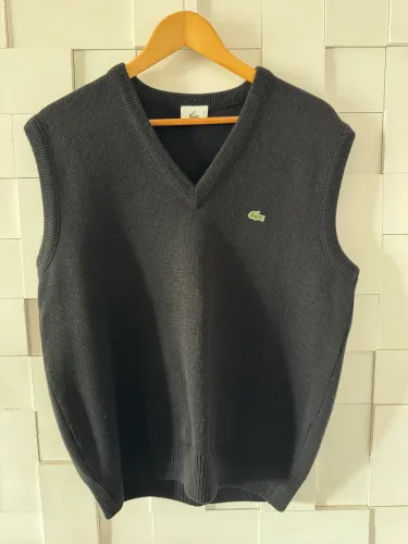 Coletes fechados em lã - originais Lacoste - tamanho 5