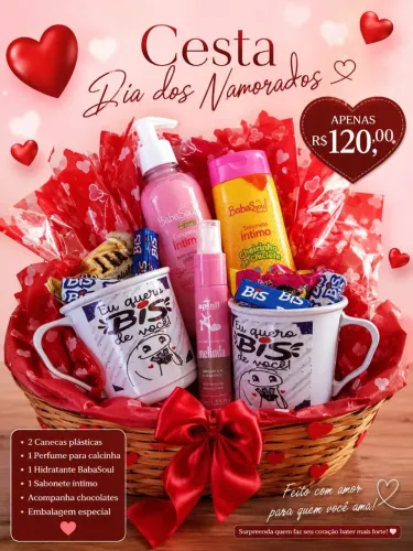 CESTA DIA DOS NAMORADOS