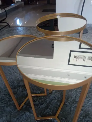 Mesa de centro, kit com 3