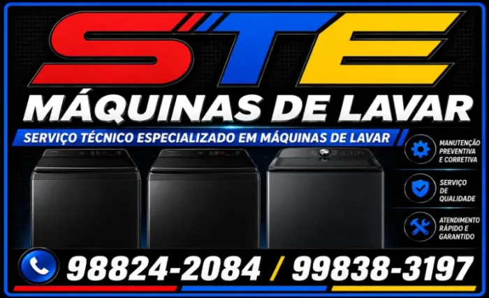 Conserto, manutenção e assistência técnica de máquina de lavar roupas