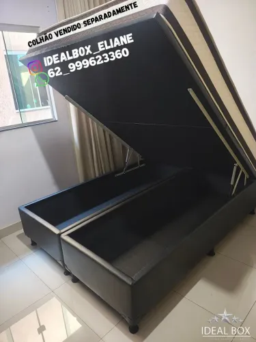 Box baú Queen size pistões hidráulicos Nakata 