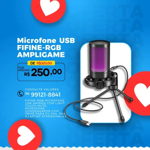 MICROFONE GAMER FIFINE