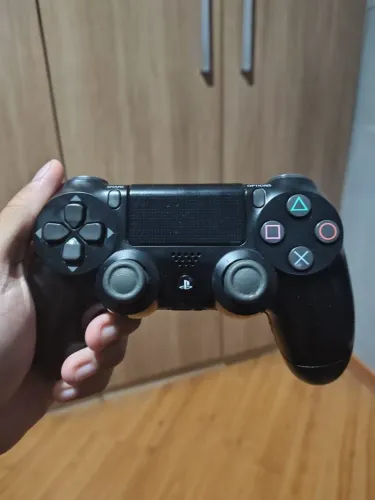 Controle de ps4 preto com analógico Hall effect