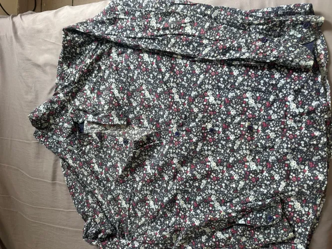 Camisa social masculina florida 