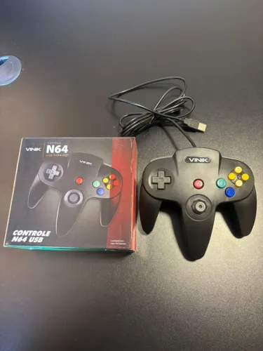 Controle Retrô N64 VINIK USB para PC
