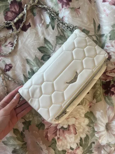 Bolsa estilo Zadig & Voltaire Rock (Branca)