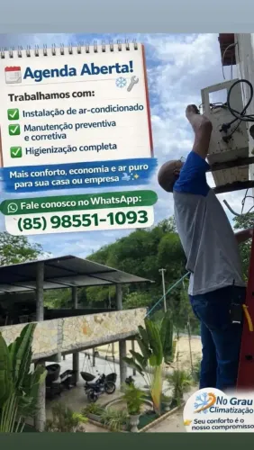 Manutenção, higienização, instalação de ar condicionado