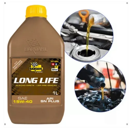 Óleo 15W40 SN (Semissintético) 1LT Long Life Bardahl