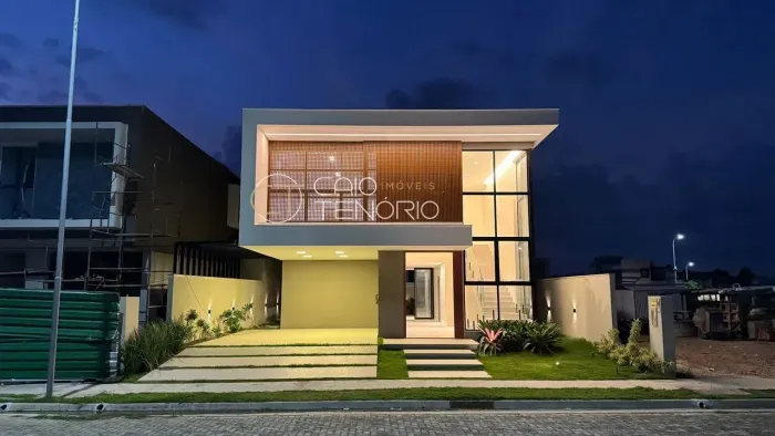 Casa com 4 suítes frente lago no Condomínio Vista Lagoa