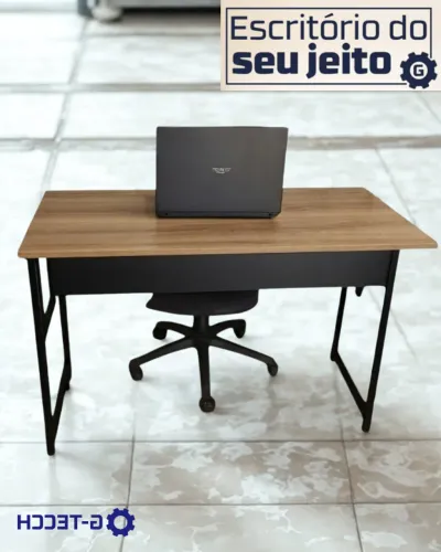 Mesa Industrial Reforçada 1,1m NOVA Multiuso para Notebook Computador Estudo de Escritório