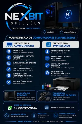 NEXBIT SOLUÇÕES - INFORMÁTICA E IMPRESSORAS<br>