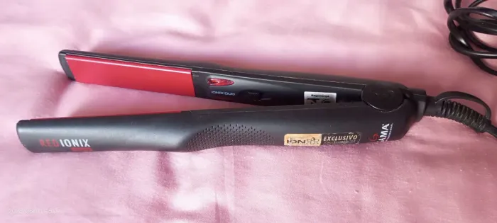 Prancha De Cabelo Profissional Red Ionix Duo Italy Cerâmica Gama Alisadora - GA.MA Italy