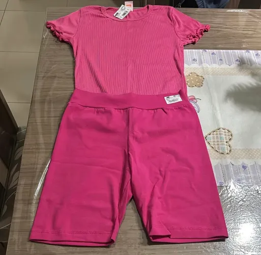 Conjunto rosa infantil menina novo