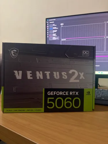 RTX 5060 MSI Ventus 2X OC 8GB GDDR7 | NF, Caixa e Garantia 