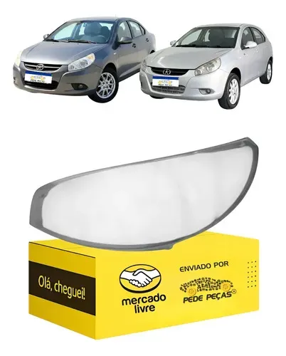 Lente Farol Jac J3 Hatch Sedan Turin 2011 2012 2013 Le