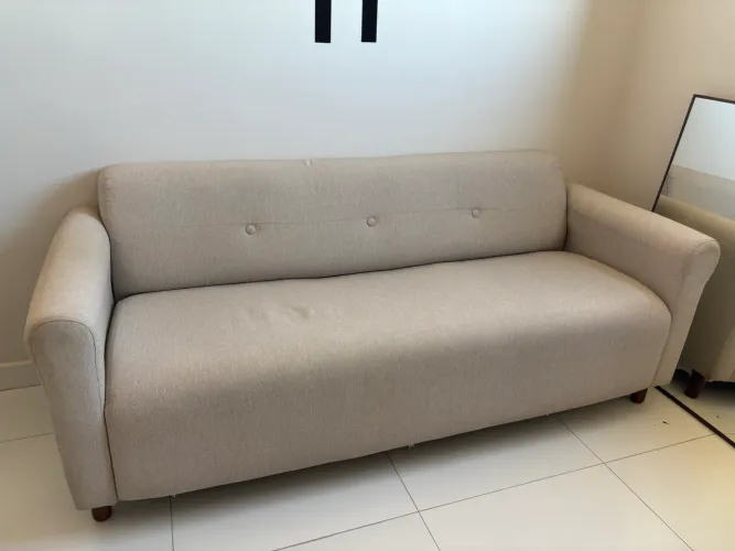 Sofá linho 1.60m