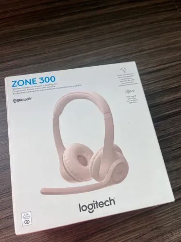 Headset Sem Fio Logitech Zone 300 - Rosa