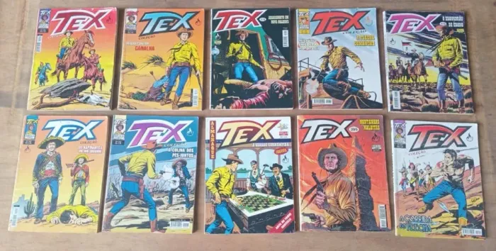 Lote de 10 Gibis Tex -Editora Mythos
