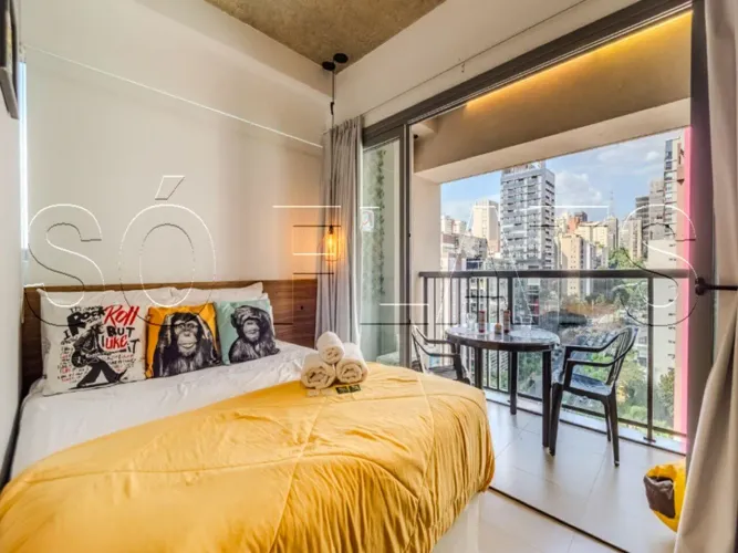 Studio à venda no Jardim Paulista, 21m², próximo ao Metrô Trianon-Masp e Av. Paulista