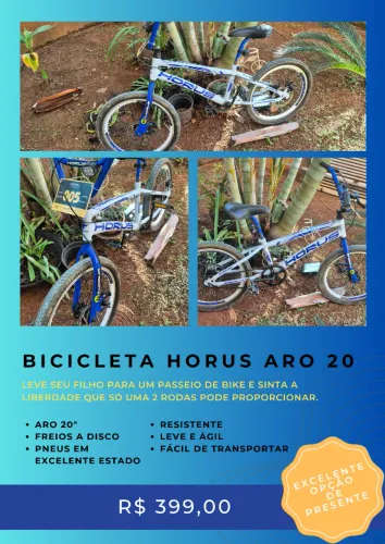 Bicicleta Horus aro 20