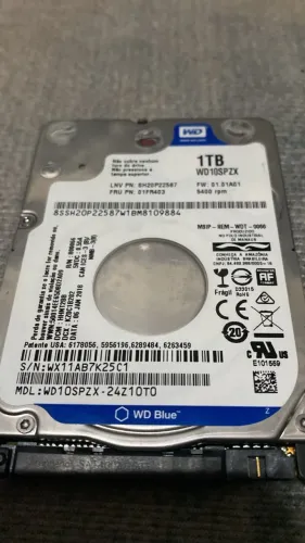 HD WD Sata Series de 1 Terabyte pra notebook, PS3/PS4/Gamebox/playstation