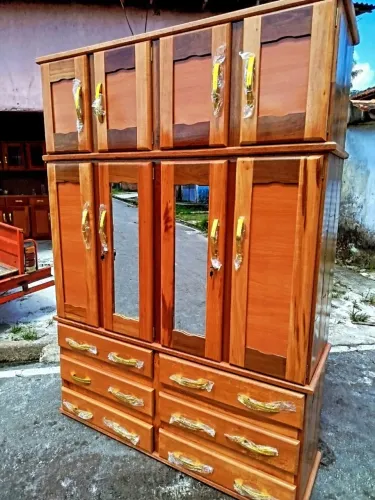 GUARDA ROUPA DE CASAL NOVO - MADEIRA MACIÇA DE LEI
