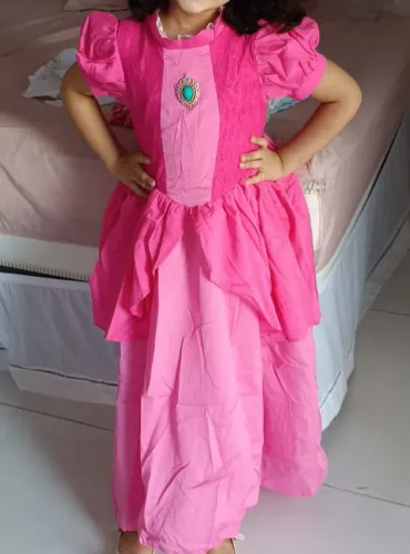Vestido princesa peach
