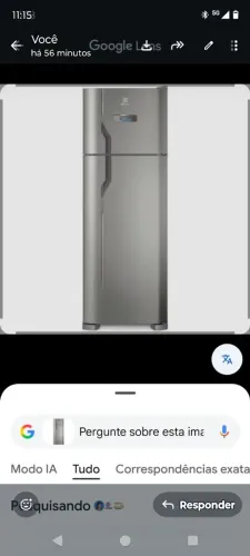 Geladeira Electrolux 310 litros inox semi nova whatsapp *