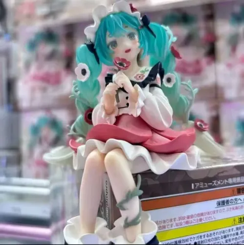 Boneca estatueta Anime Hatsune Miku em PVC