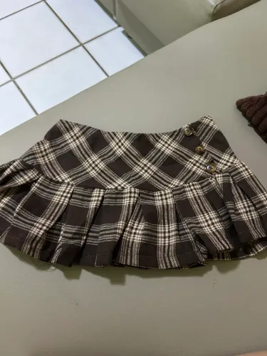 Mini-saia Quadriculada Cintura Baixa Tam: XXS (PPP)