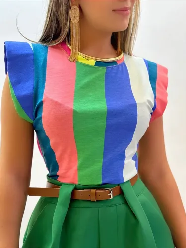 Blusa colorida