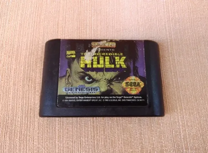 Hulk Cartucho Original Americano Para Mega Drive