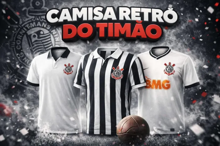 Camisa retrô Corinthians
