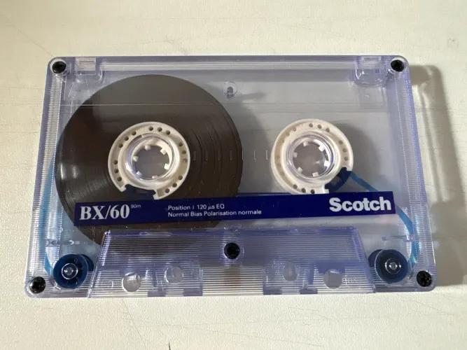 Fita cassete Scotch BX 60 (Korea)