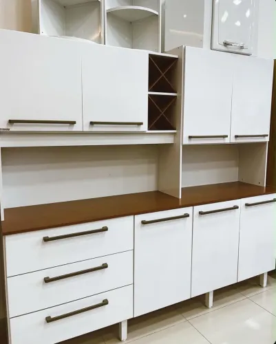 Armário de cozinha ajax branco