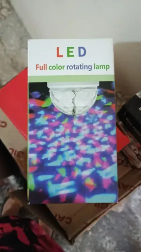 Lâmpada Colorida Giratória