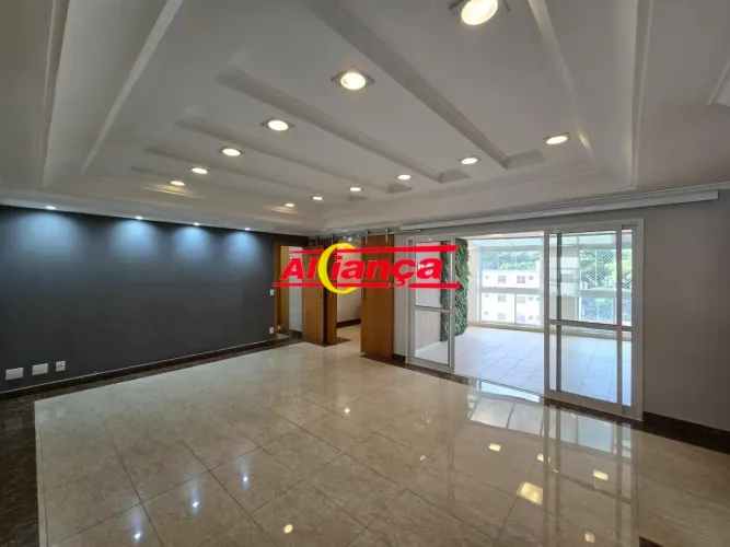 Apartamento alto padrão com 177m² à locação, 3 suítes, 4 vagas no Centro de Guarulhos/SP R