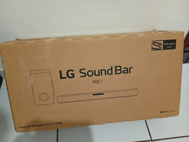Soundbar LG SQC1. Apenas 1 mês de uso.