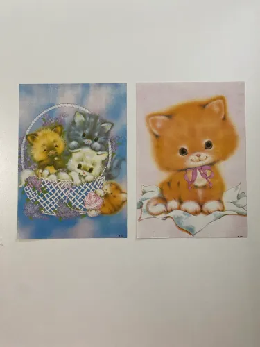Papel de Carta Gatinhos Colecionável anos 80/90