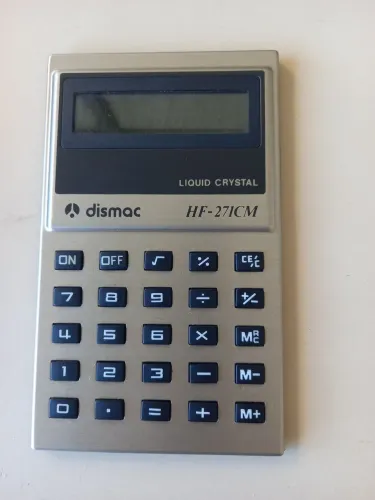Calculadora dismac HF - 271 CM na caixa com comanual e bolinha nunca foi usada impecável 
